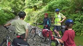 Starting out on the cycle route track from Elterwater to Liltle Langdale